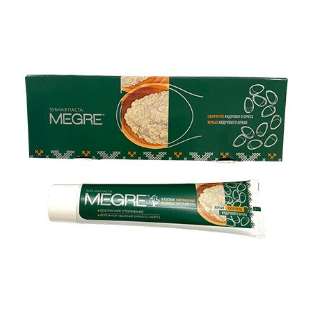 Hambapasta «MEGRE» seedriõlikoogi ja seedripähkli koorega, 60 ml.